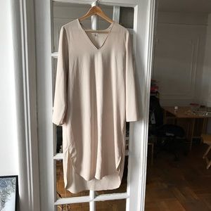 Longsleeve tan tunic dress